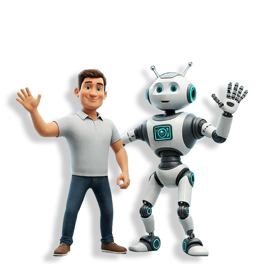 Иллюстрация приветствия — дружелюбный разработчик